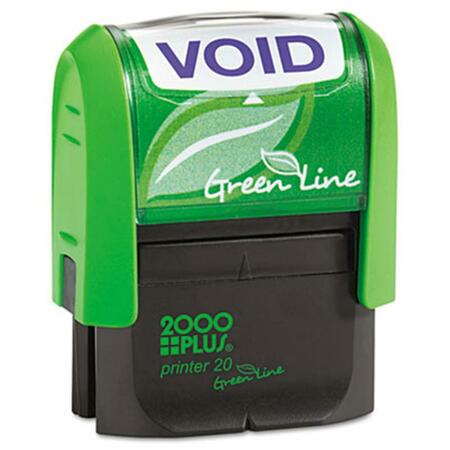 CONSOLIDATED STAMP MFG COS0 2000 PLUS Green Line Message Stamp, Void - Blue 98373